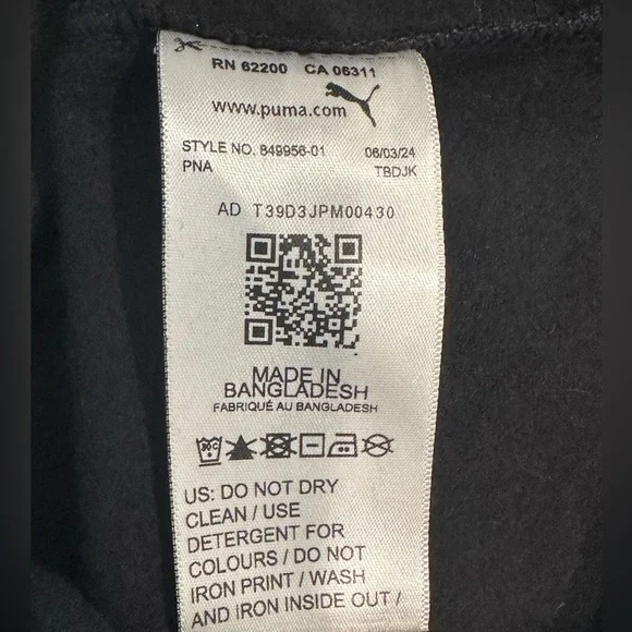 Puma sweatshirt gold & black NWT size Small - Picture 7 of 7